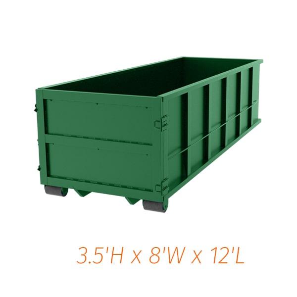 ten yard dumpsters can be used to dispose of various types of waste, including construction debris, household items, and more